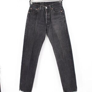 Vintage levis 501 0660 jeans Women's 28x31.5 USA made button fly cotton black